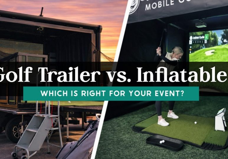 golf simulator trailer vs inflatable